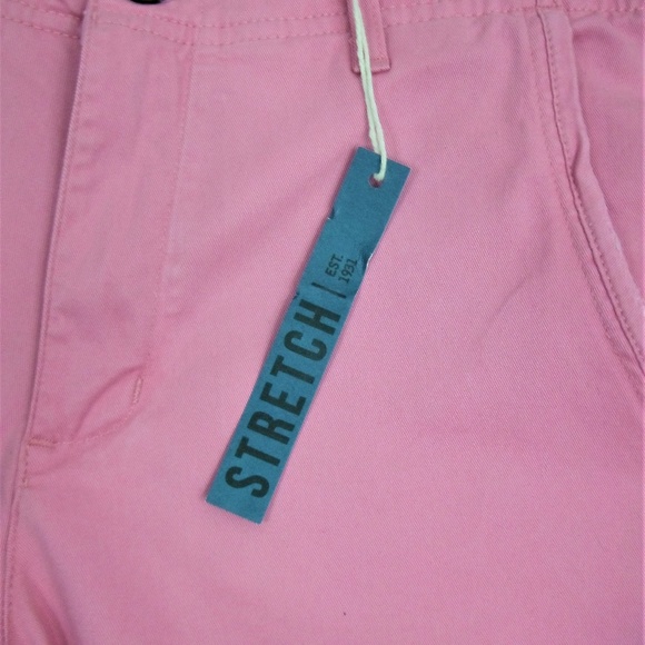 Red Camel Flat Front Stretch Pink Walking Shorts - Picture 4 of 6
